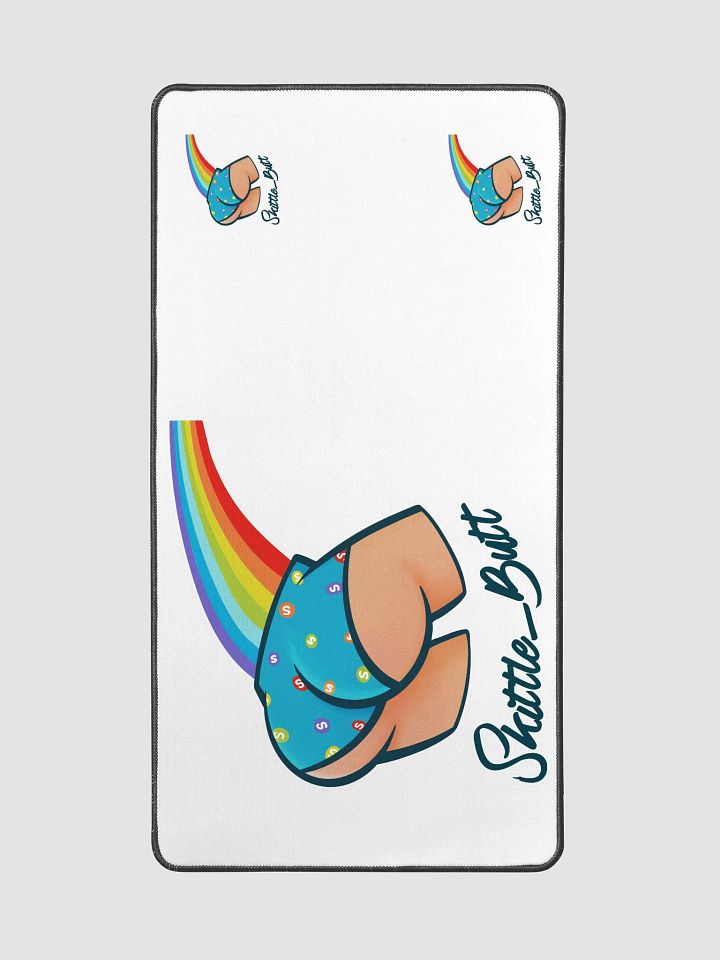 Rainbow Skittle Butt Desk Mat product image (2)
