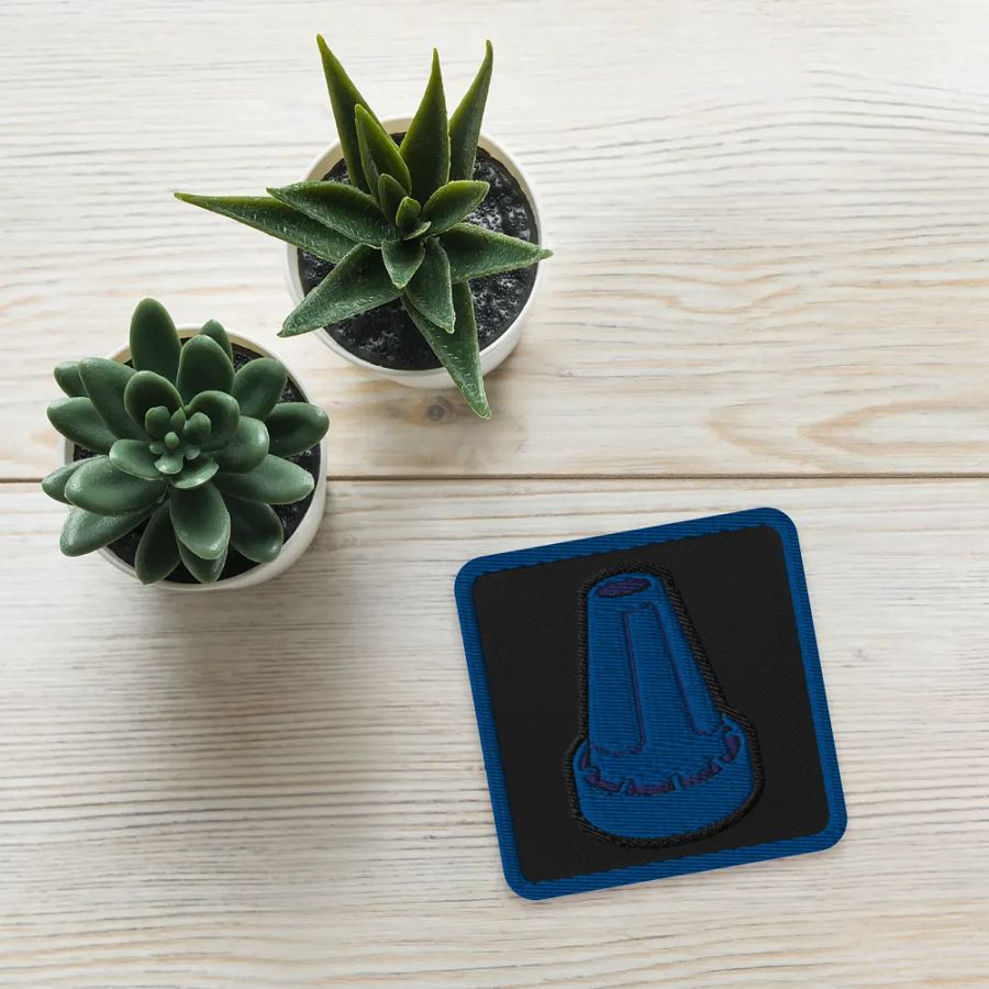Blue Cone Embroidered Patch product image (4)