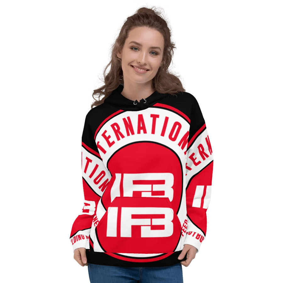 IFBNewsfeed.Org's All-Over Print Recycled Unisex Hoodie product image (3)