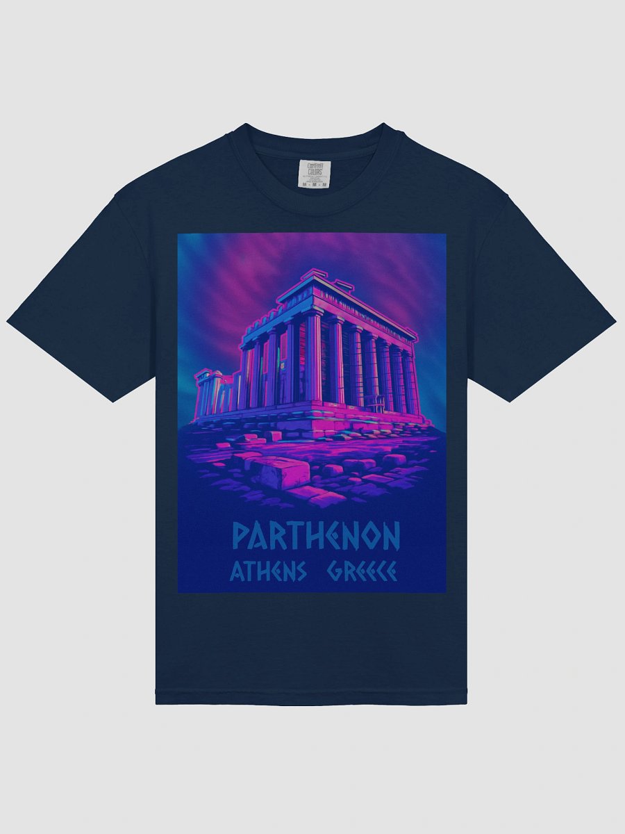 Neon Chill Wave Parthenon Athens T-Shirt product image (29)
