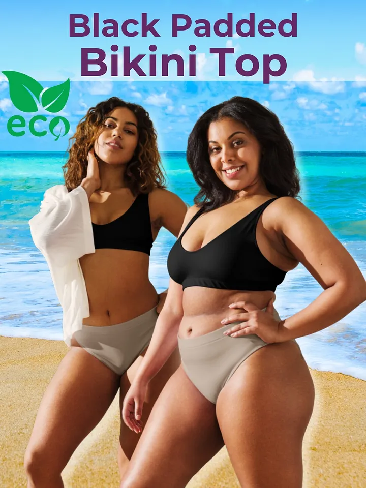 Black Eco-Green Padded Bikini Top product image (1)