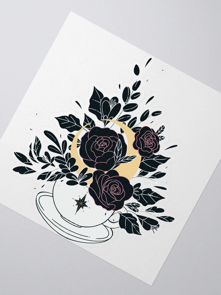 JeffBrutlag Florals and Moon Logo Sticker product image (2)