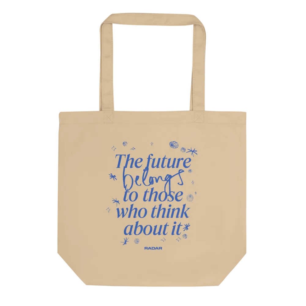 Future Tote Bag - Cream & Blue product image (1)