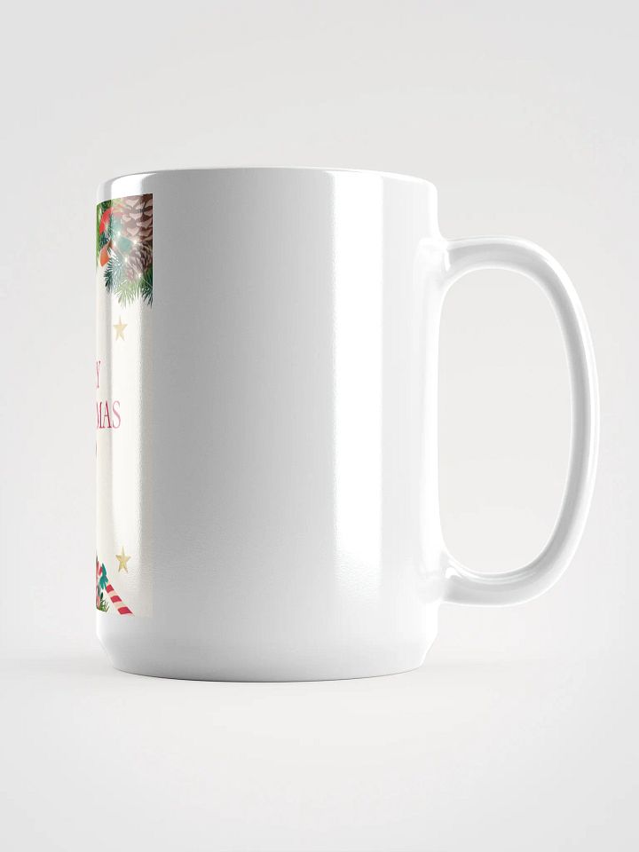 Santa's Greeting White Glossy Mug by Everlyn Riche product image (1)