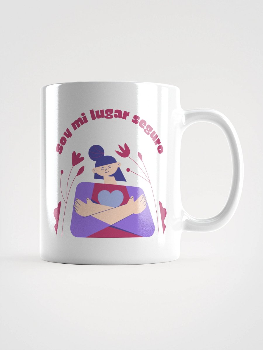 SOY MI LUGAR SEGURO White Glossy Mug product image (3)