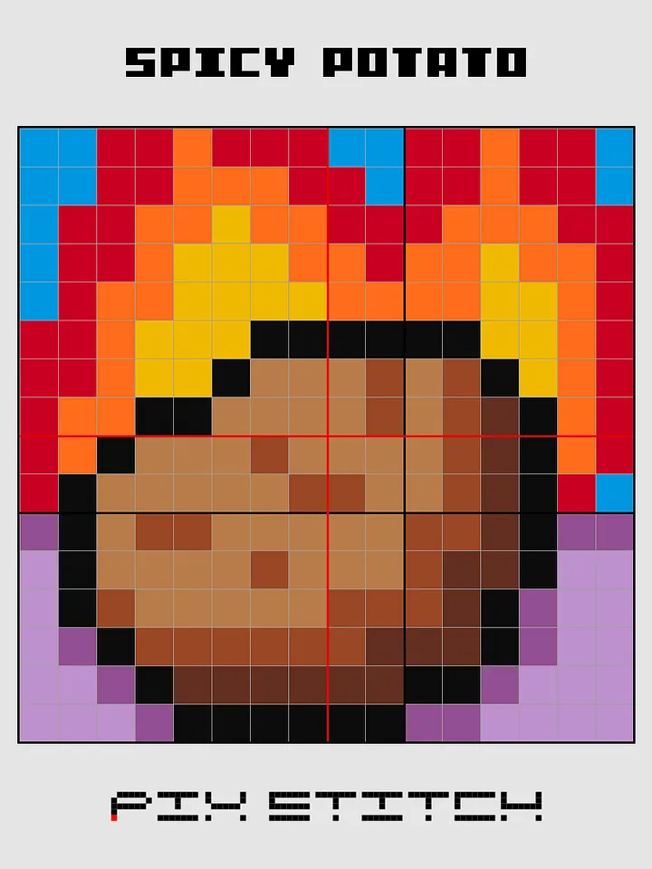 Spicy Potato Pixel Art product image (2)