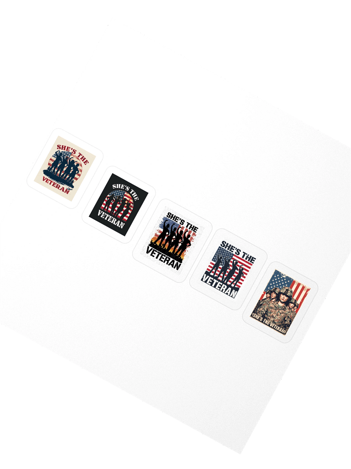 She’s The Veteran Vinyl Stickers product image (2)