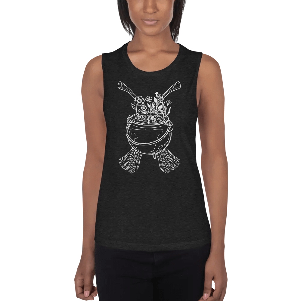 Henbane Coven Crest Bella+Canvas Women's Flowy Muscle Tank product image (2)