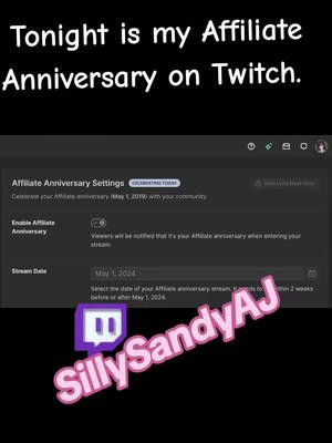 celebrating 5 years as a twitch Affiliate  #twitch #vtuber #twitchaffiliate #anniversary 