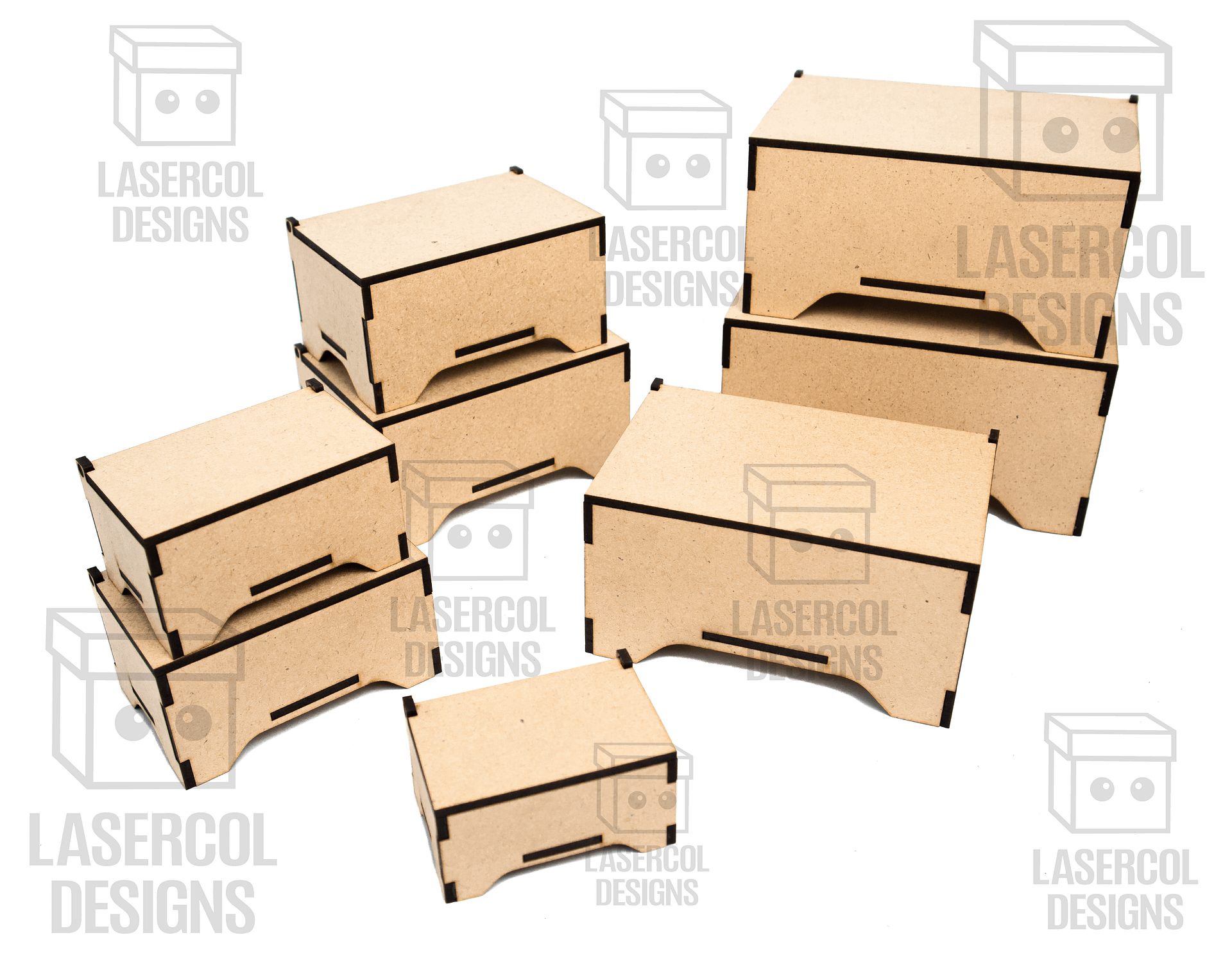 Boxes Bundle (Set 7, 8) - Laser Cut Files product image (10)