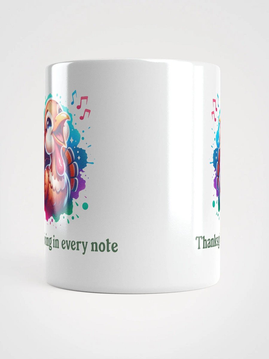 Thanksgiving in Every Note White Glossy Mug product image (5)