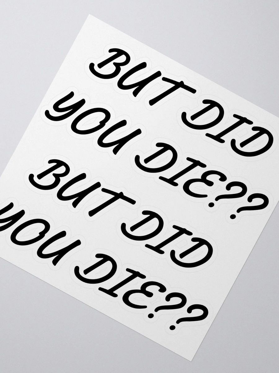 But Did You Die?? product image (6)