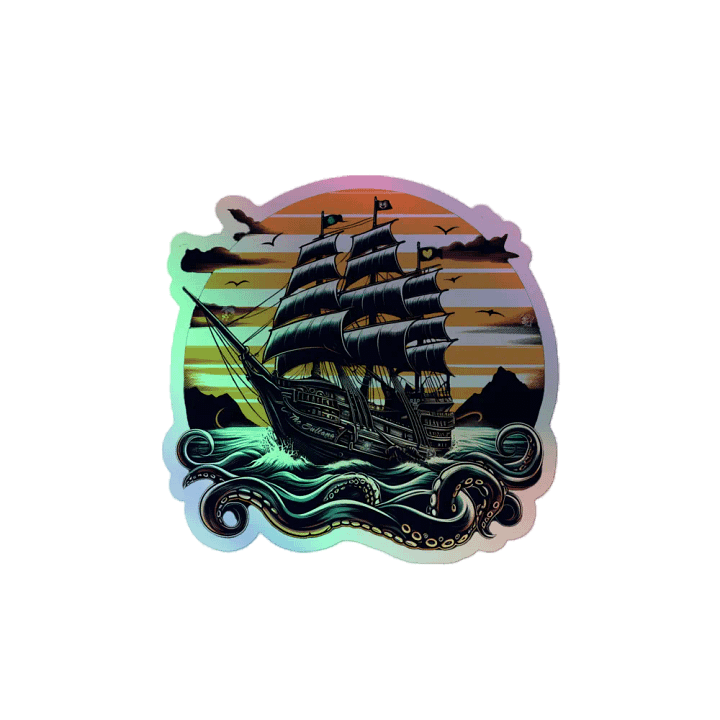 "The Sultana" Pirate Ship Holo Sticker product image (2)
