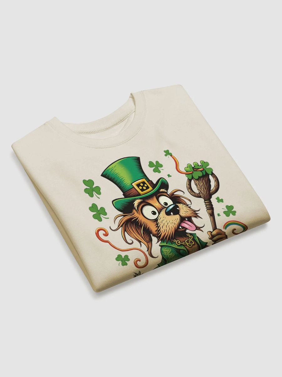Lucky and Lit St. Patrick's Day Premium Sweatshirt – Funny Irish Dog Design product image (14)