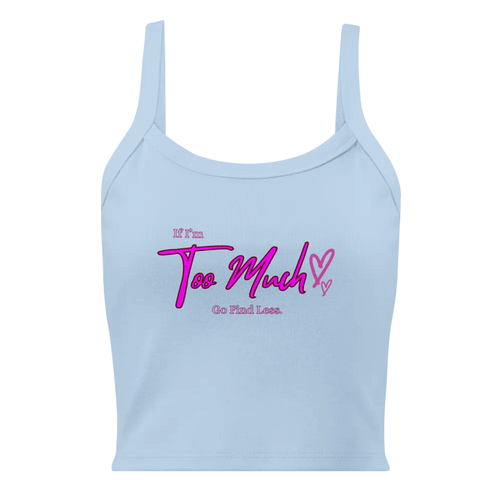 Too Much Micro-Rib Tank Top product image (1)