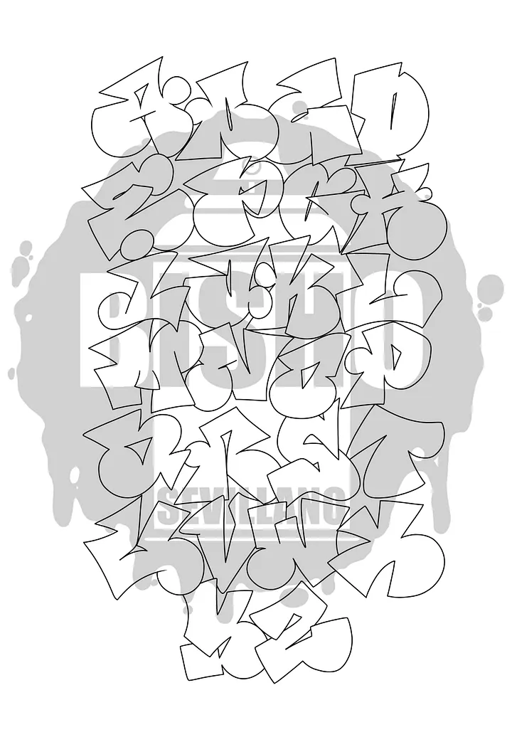 GRAFFITI ALPHABET - THROW UP product image (2)