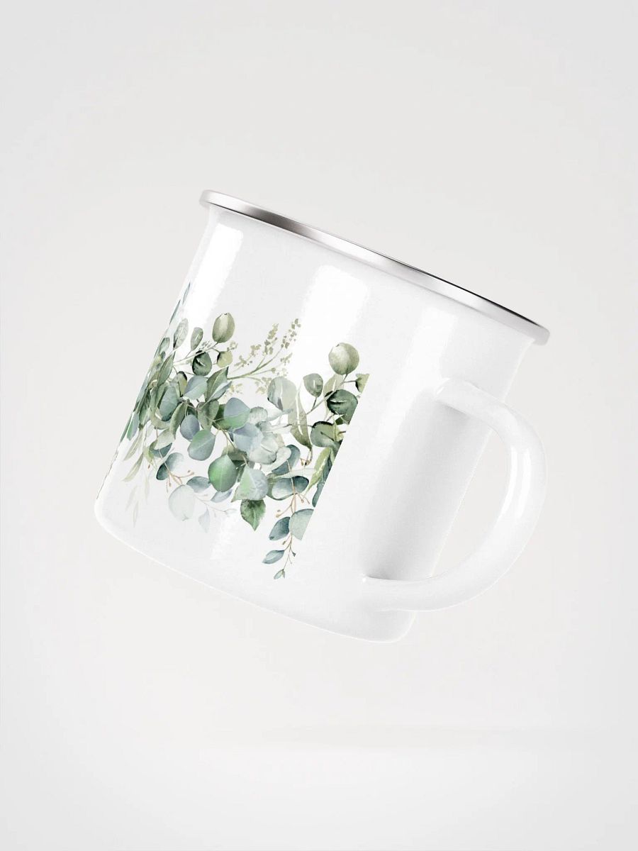 Eucalyptus Leaves Enamel Camping Mug product image (3)