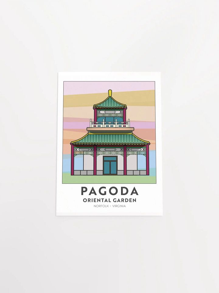 Norfolk Pagoda & Oriental Garden Art Print product image (2)