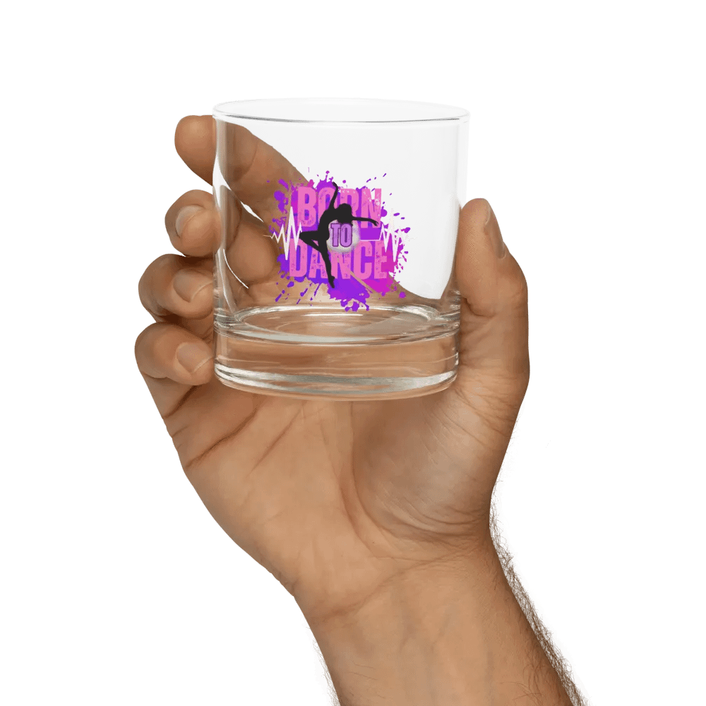 Born to Dance Her Silhouette Rocks Glass product image (9)