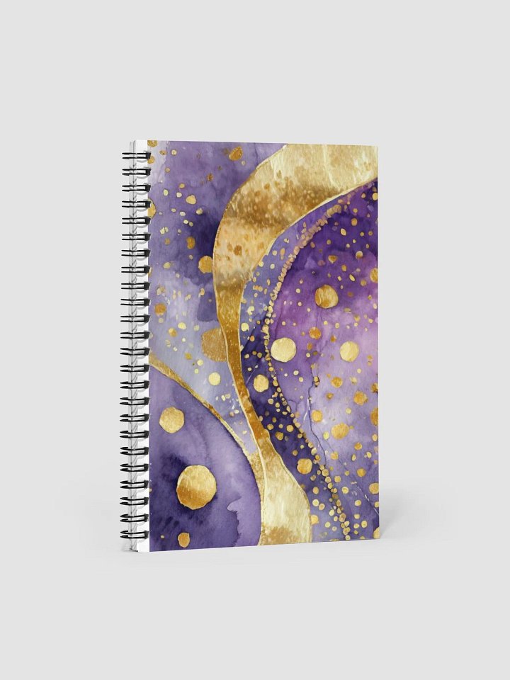 Golden Swirls Spiral Notebook product image (1)