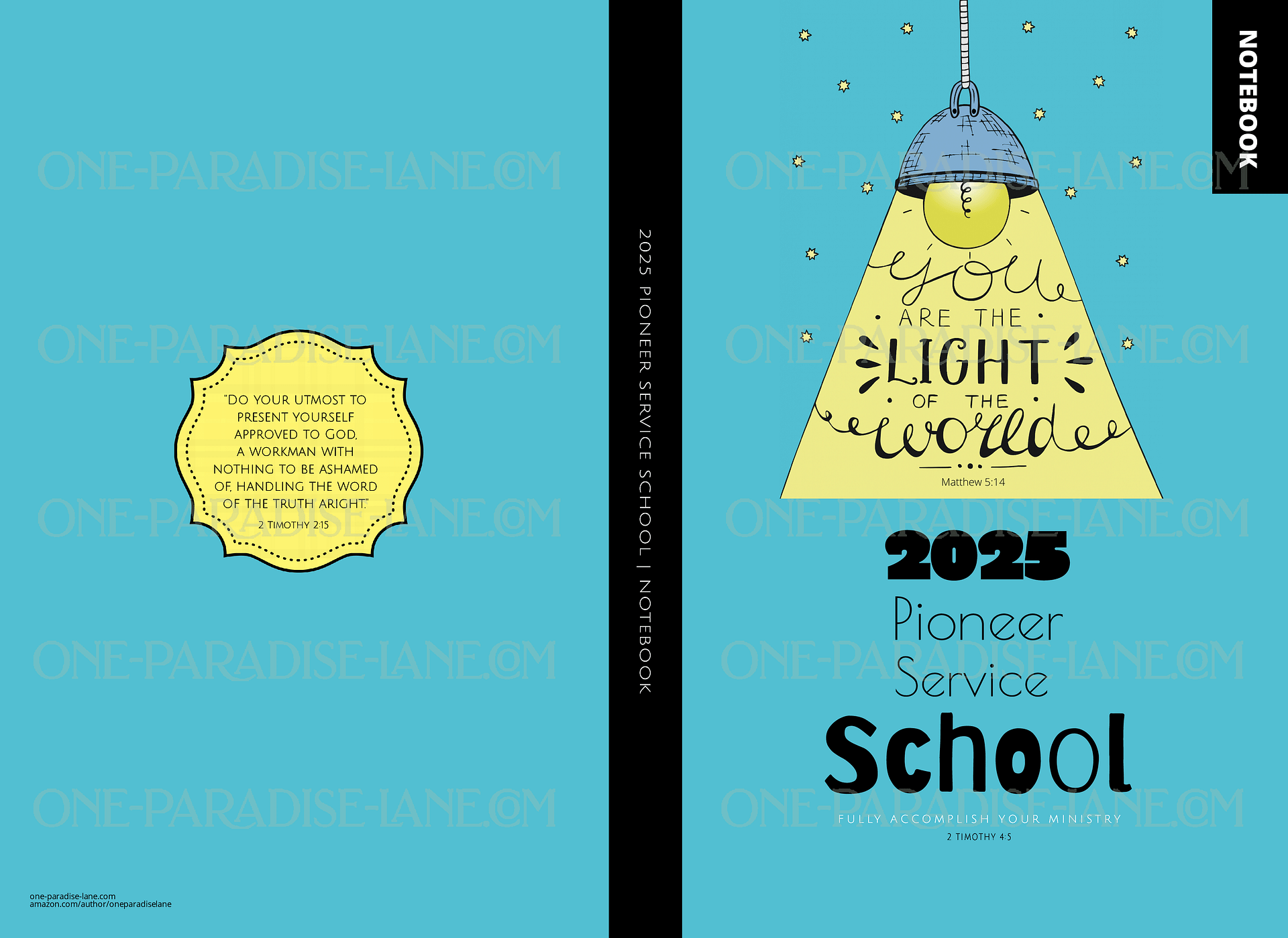 2025 Pioneer School Digital Notebook | You Are the Light of the World | Regular Pioneer Service (PDF) product image (3)