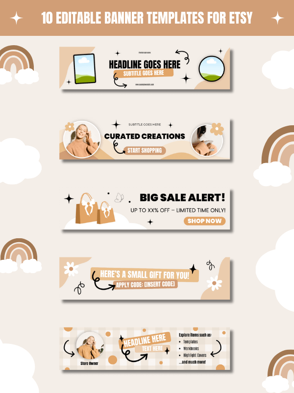 Cute MRR/PLR Branding Kit for Etsy product image (5)