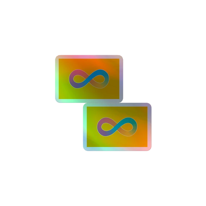 Autism Pride Flag holographic stickers product image (1)