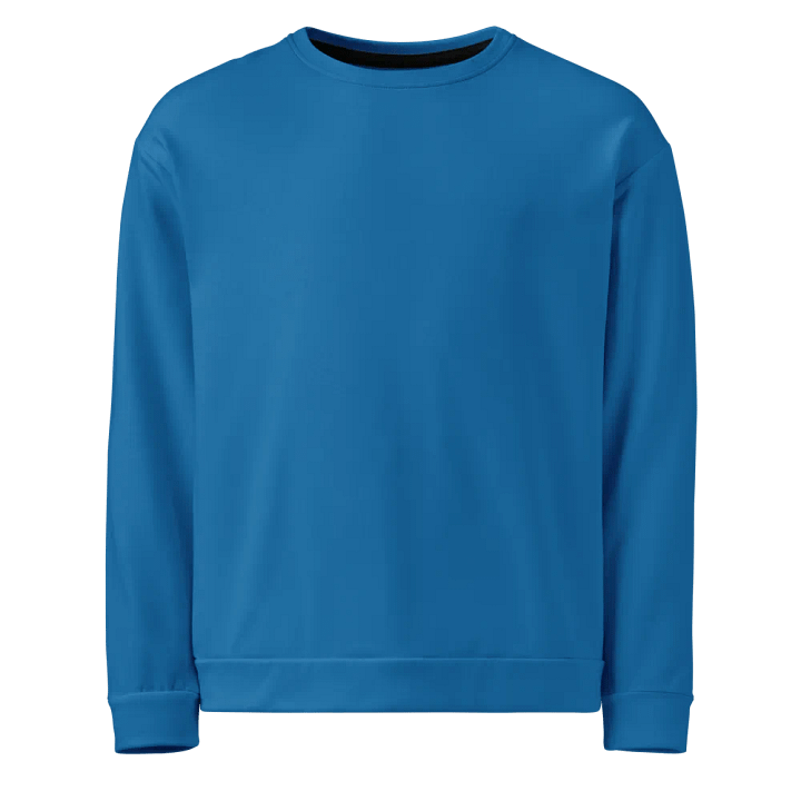 Plain Atlantic Blue True Summer Unisex Recycled Polyester Heavyweight Premium Sweatshirt by Treasure Pie product image (1)
