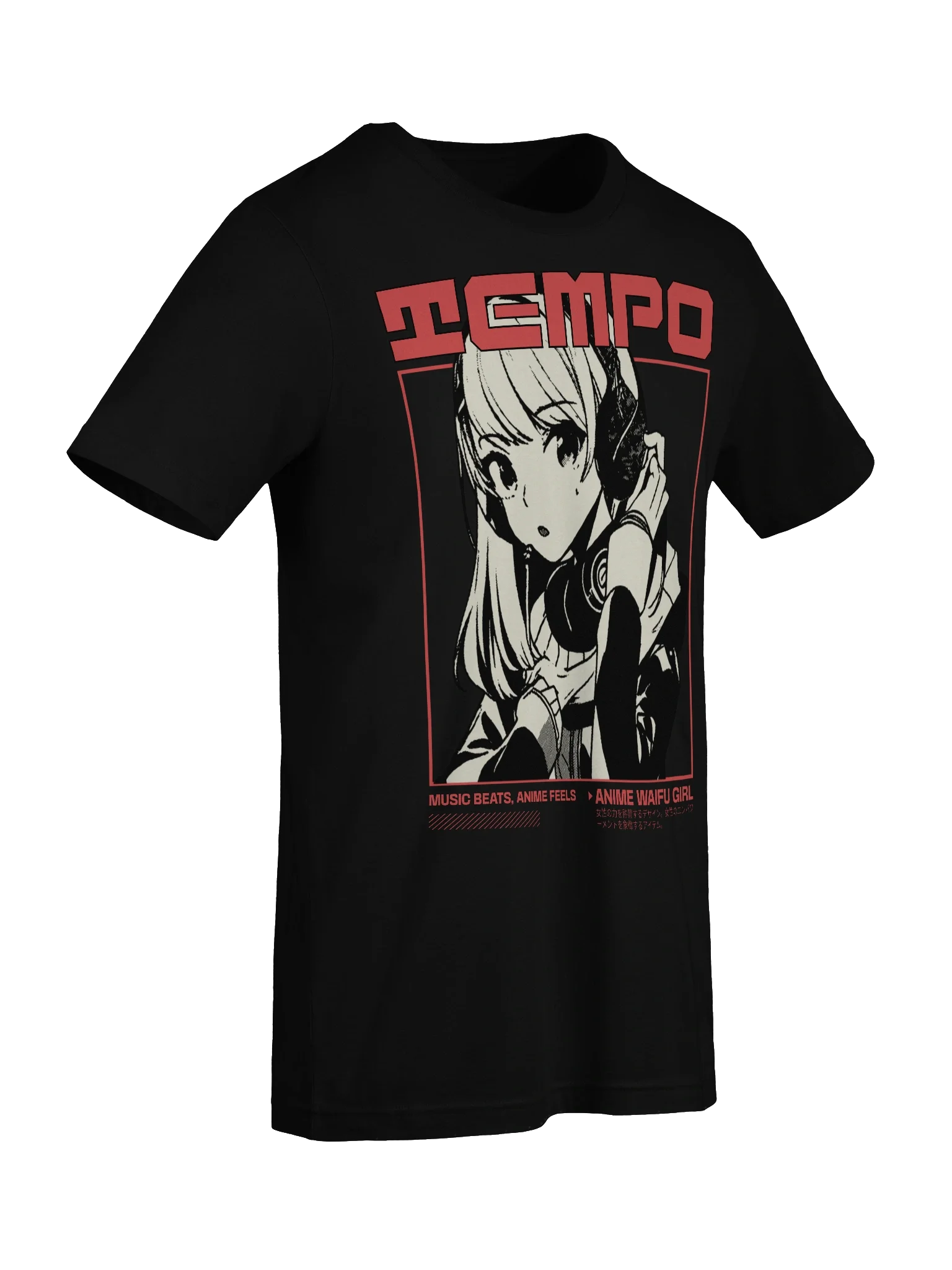 Stylish Anime Waifu Girl T-Shirt for Music and Manga Fans product image (73)