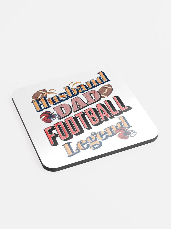 Husband Dad Football Legend Cork Coaster Set product image (2)