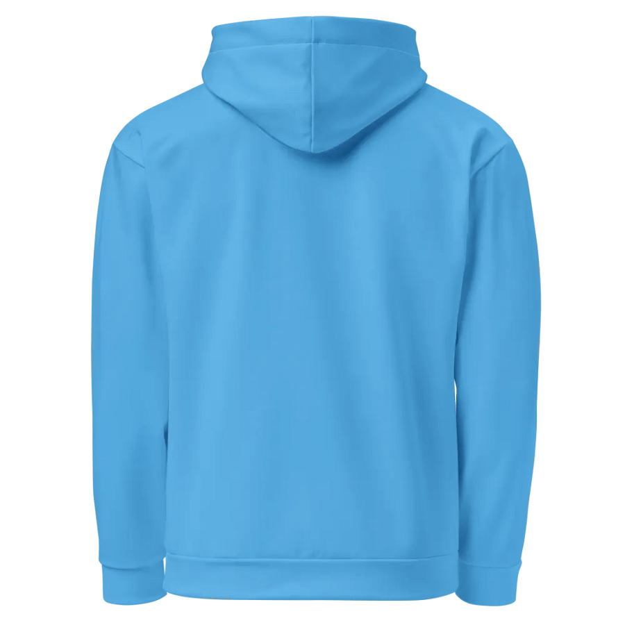 Plain Sky-Blue True Summer Unisex Recycled Polyester Heavyweight Premium Hoodie by Treasure Pie product image (2)