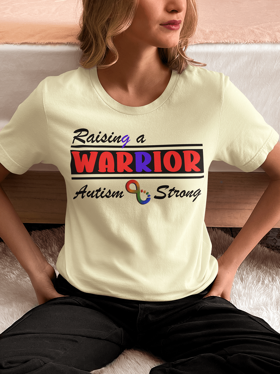 Raising A Warrior, Autism Strong Bella Canvas T-shirt - Light product image (1)