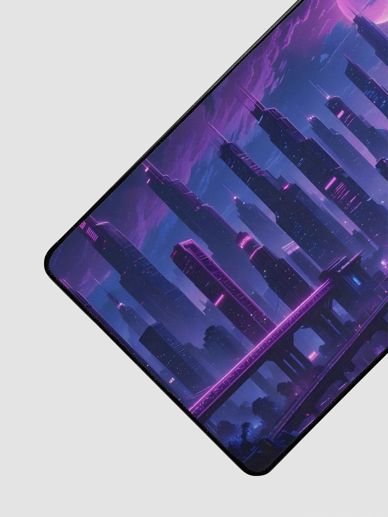 Cyberpunk Cityscape Extended Gaming Mouse Pad product image (3)