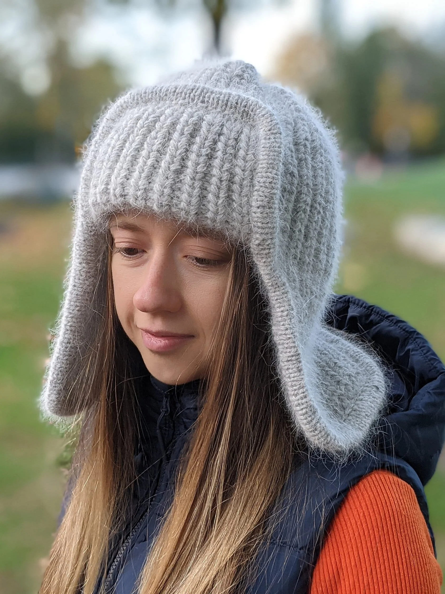 Trapper Hat Knitting Pattern for Women product image (2)