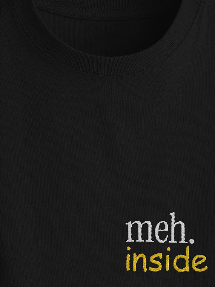 Meh. Inside - A Premium Relaxed Fit Embroidered Tee product image (2)