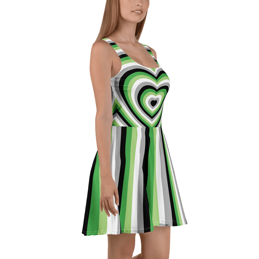 Aromantic Pride Hearts Skater Dress product image (3)