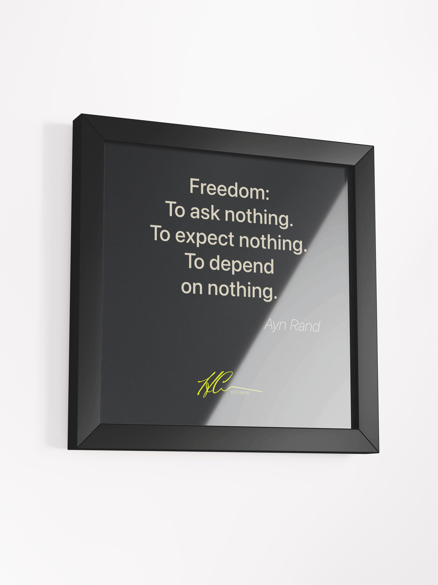 Ayn Rand Q4 - Framed Poster product image (3)