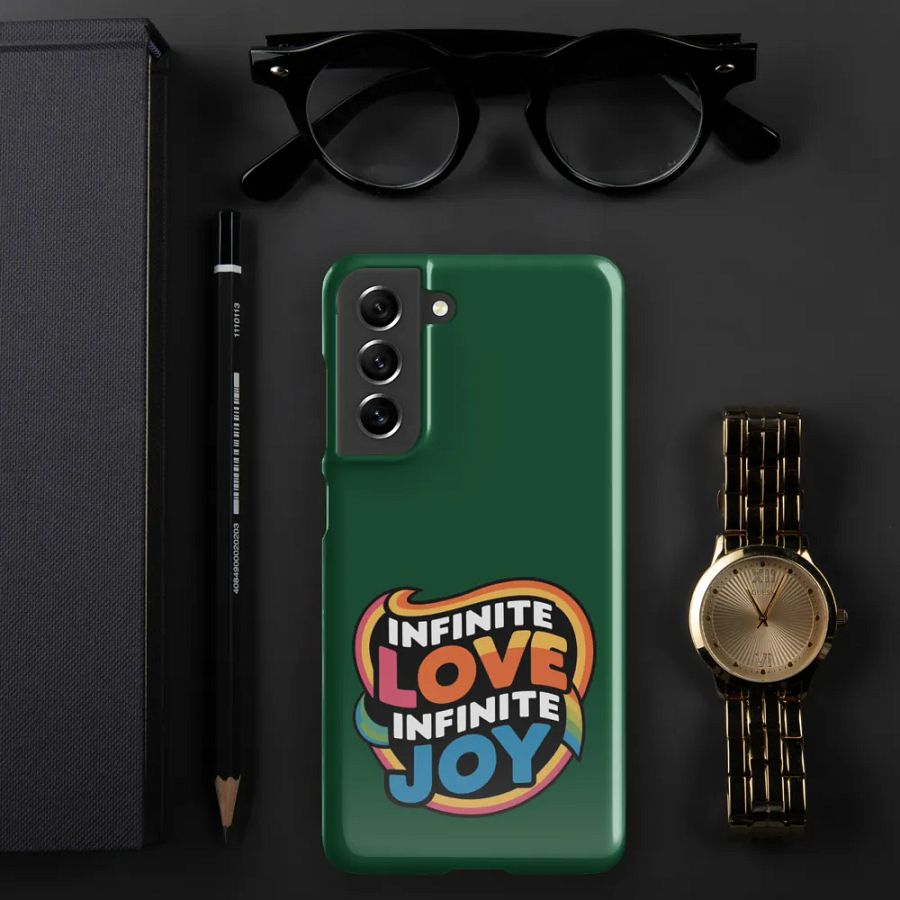 Infinite Love Infinite Joy Snap Case for Samsung (Green) product image (8)