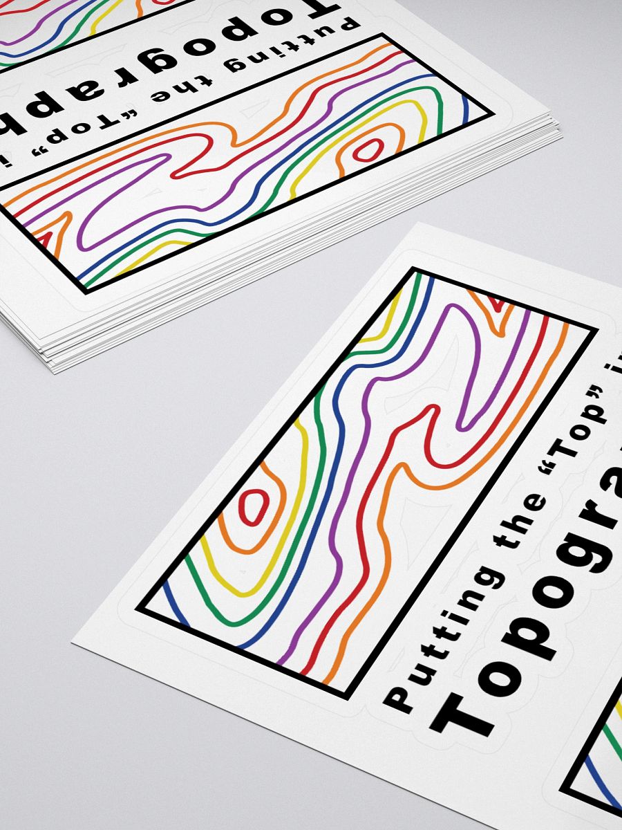Putting the "Top" in Topography stickers product image (4)