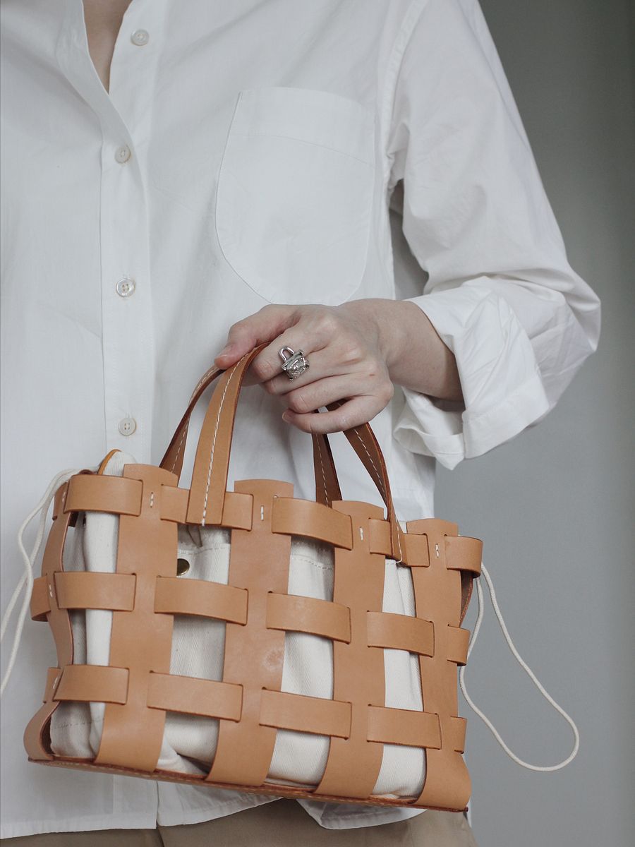 Vegetable Tanned Leather Caged Bag - Small product image (5)
