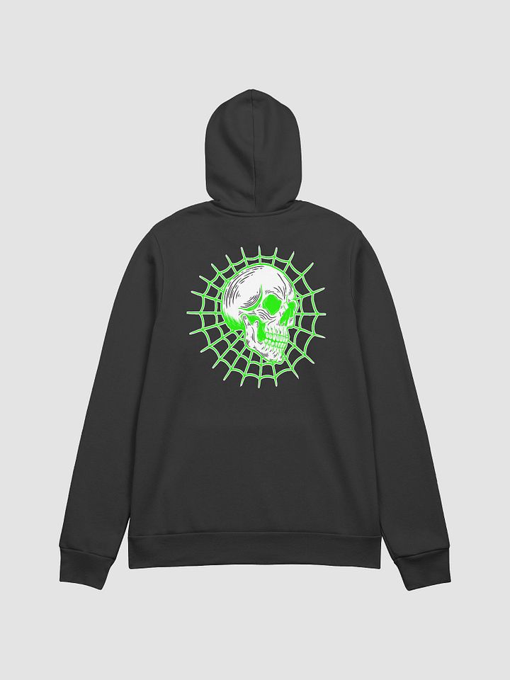 Spider Skull Hoodie Lime Green product image (9)