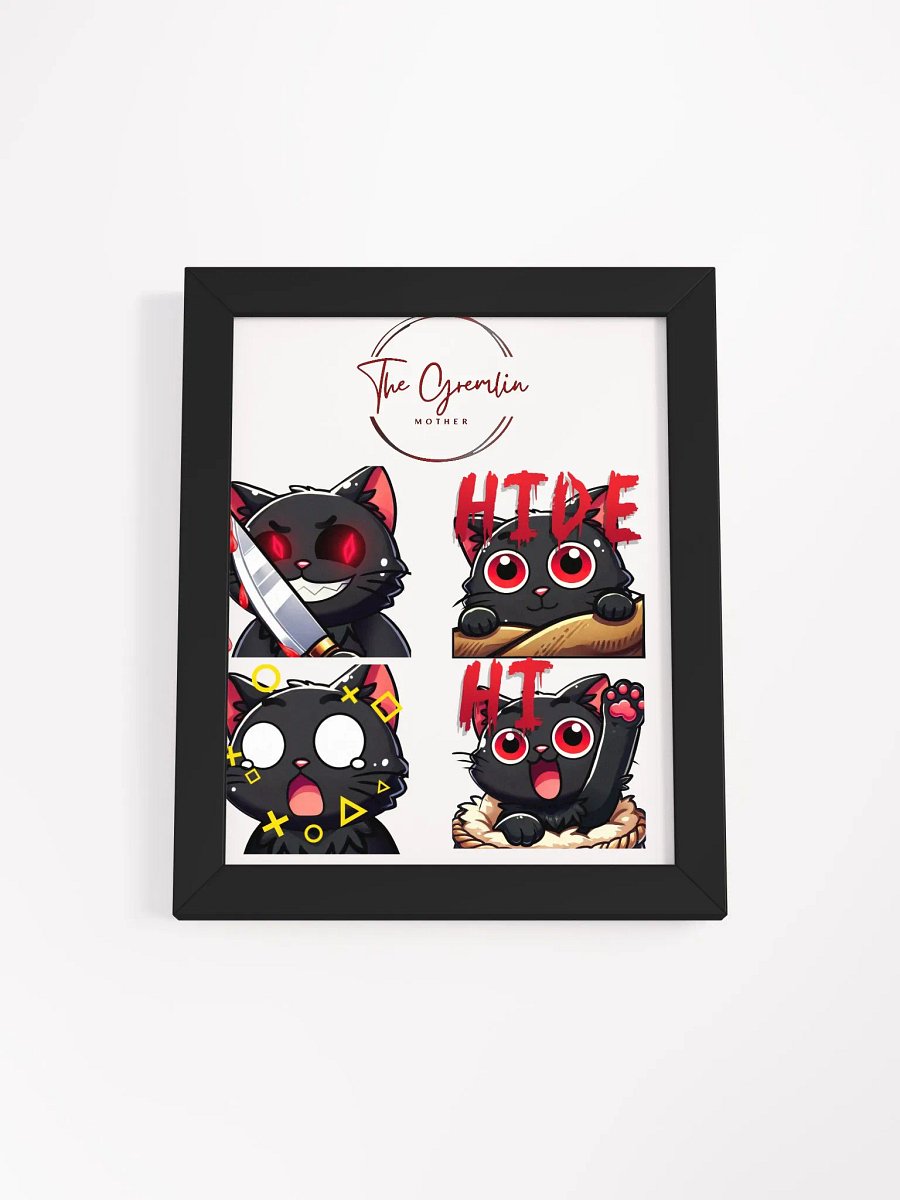 Sinister Feline Surprise Matte Poster product image (2)