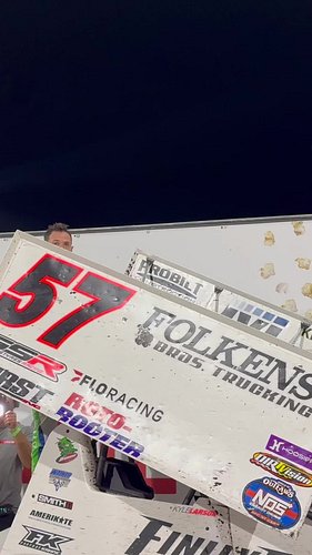 Yung Money Kyle Larson Racing wins his #NOSvilleNationals prelim night for the second year in a row!