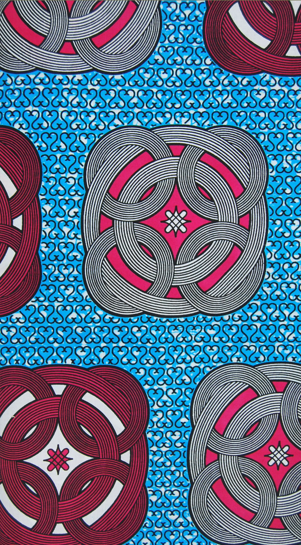 Scampolo Tessuto Wax Print - Design Geometrico - 66 cm x 116 cm - cod.303/A product image (1)
