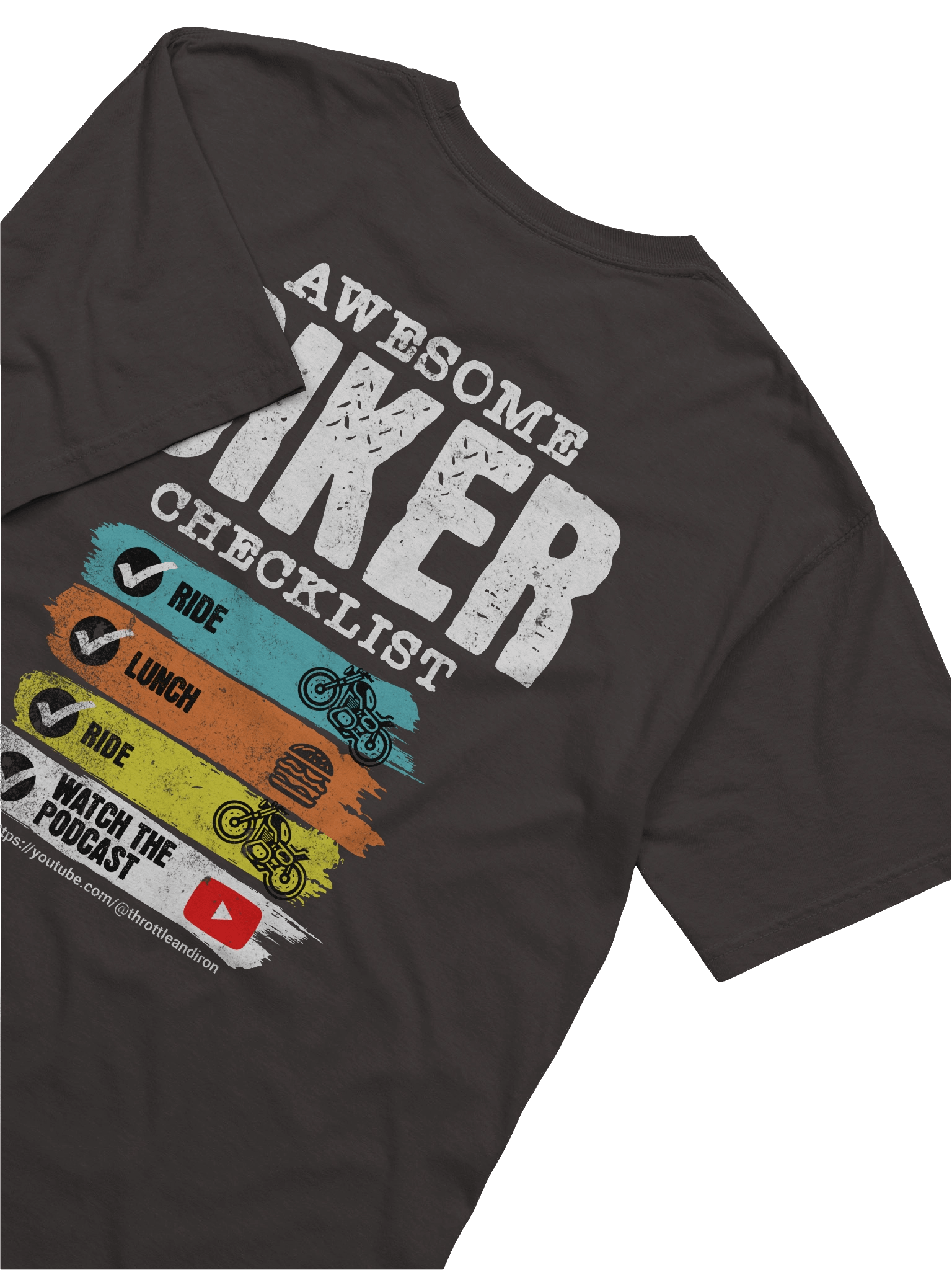 Throttle & Iron “Awesome Biker Checklist” Tee product image (53)
