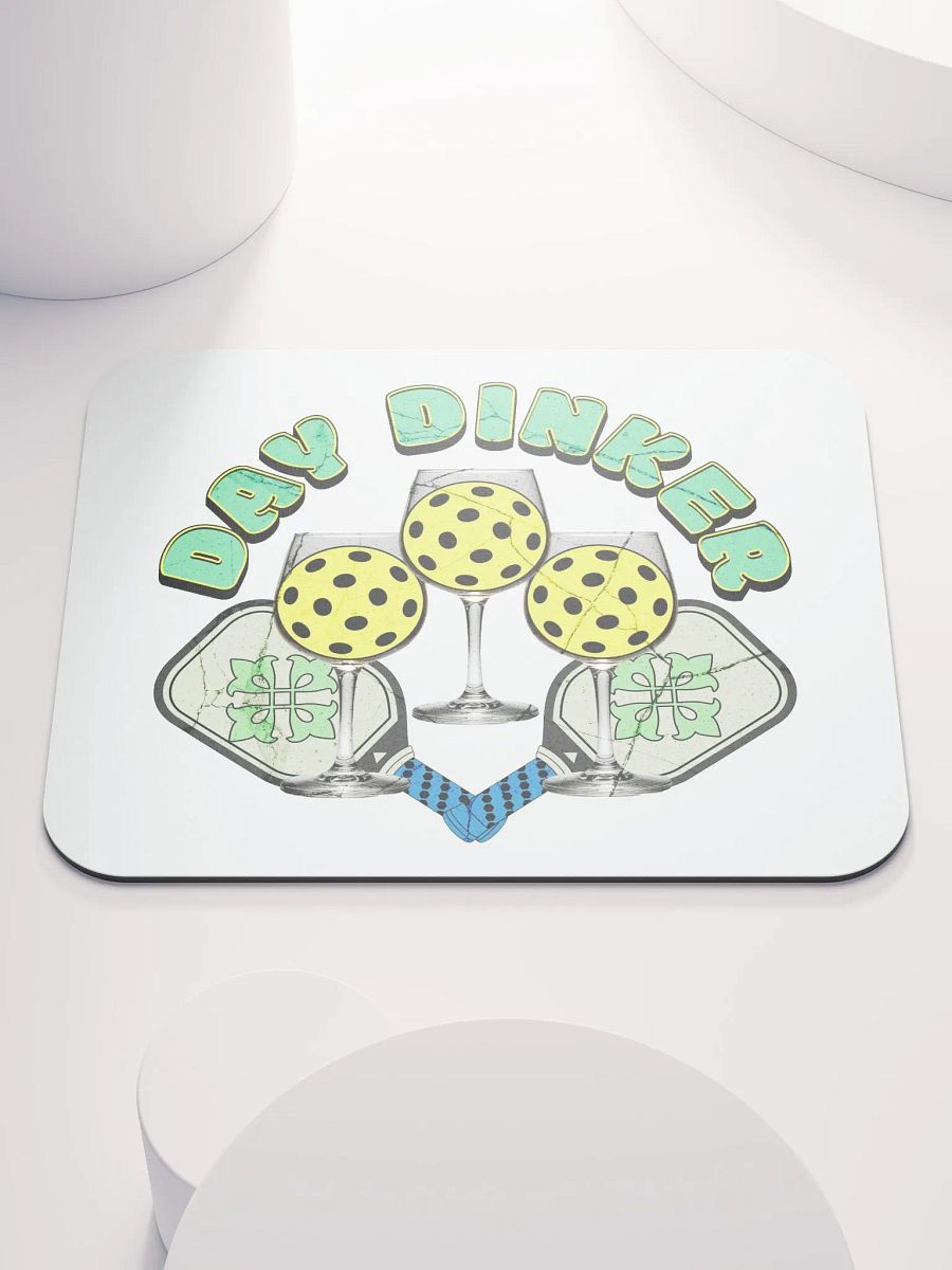 Day Dinker Pickleball Wine Mouse Pad product image (1)