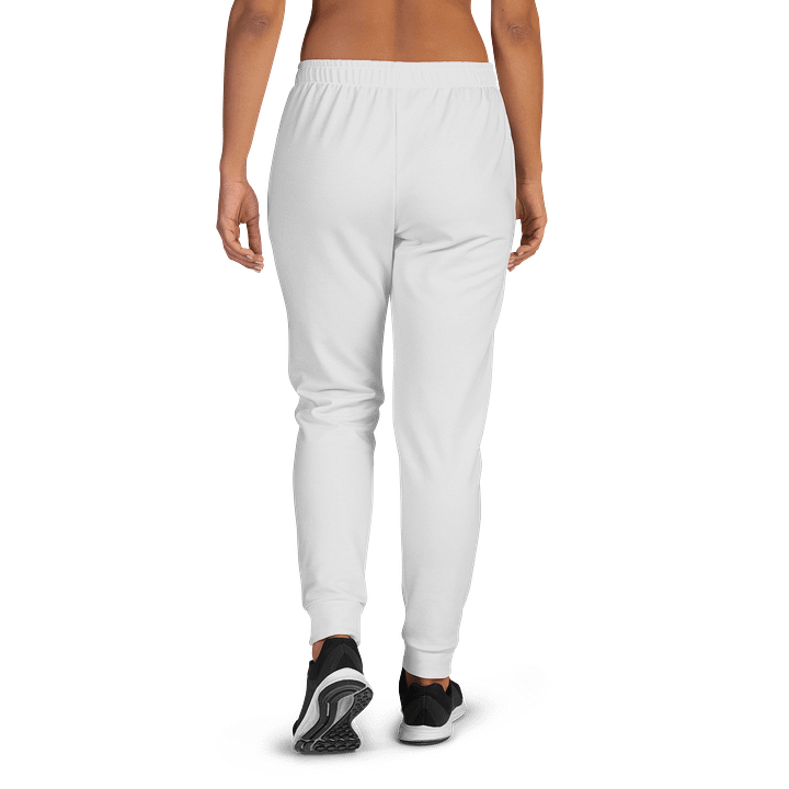 Light Gray Solid Color Women's Fleece Sweatpants product image (1)