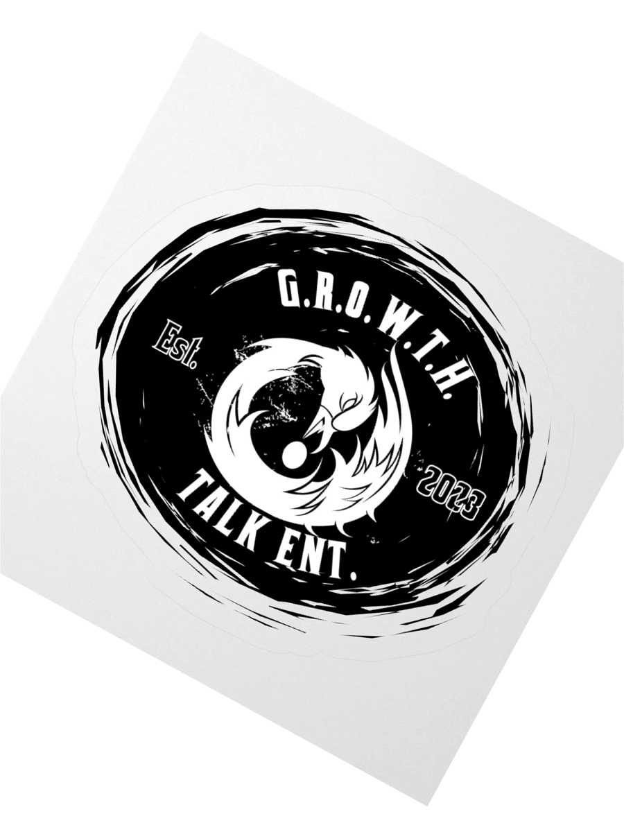 G.R.O.W.T.H. Talk Sankofa Sticker (black) product image (2)