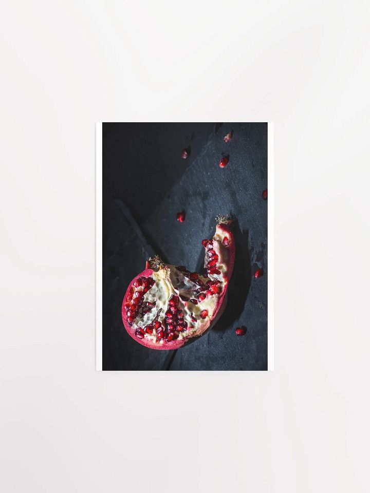 Pomegranate on Slate still-life - Print product image (2)