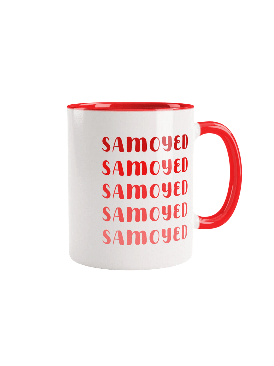 Samoyed Red Trendy Ombre Mug For Samoyed Lovers product image (4)